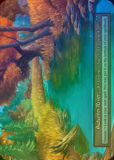 【FOIL】[Site] Autumn River [beta-Ordinary]